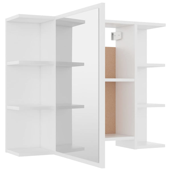 vidaXL 3-Piece Bathroom Furniture Set White Engineered Wood
