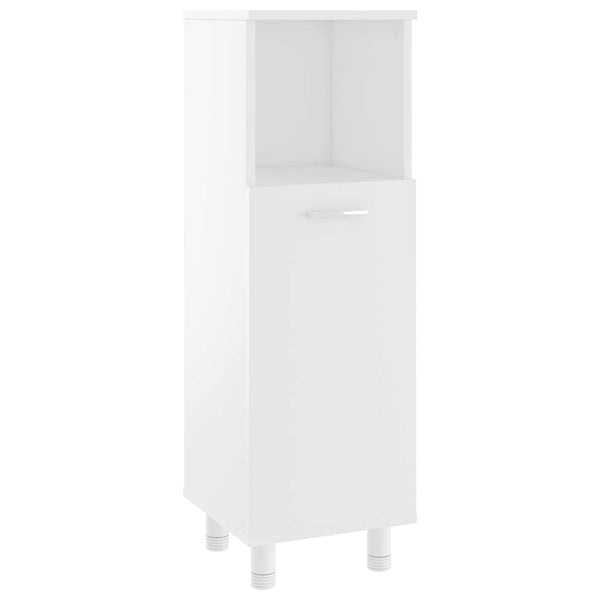 vidaXL 3-Piece Bathroom Furniture Set White Engineered Wood