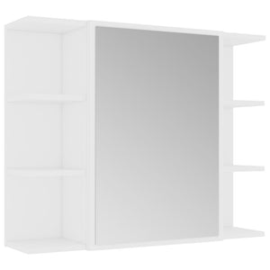 vidaXL 3-Piece Bathroom Furniture Set White Engineered Wood