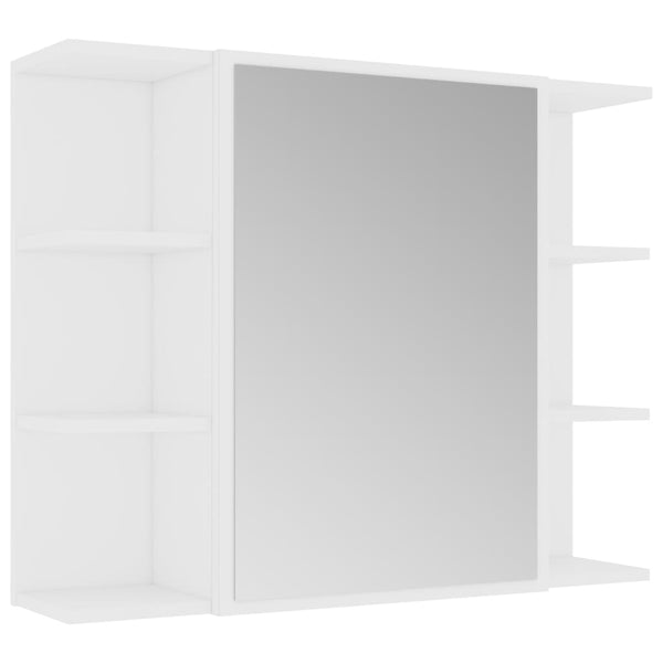 vidaXL 3-Piece Bathroom Furniture Set White Engineered Wood