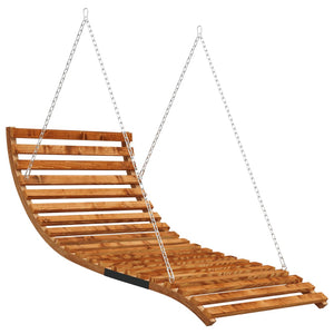 vidaXL Bed Swing Bentwood Solid with Teak Finish 115x147x46 cm