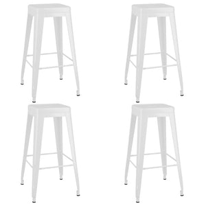 vidaXL 5-piece Bar Set Black and White