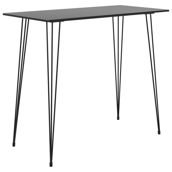 vidaXL 5-piece Bar Set Black and White