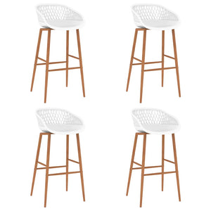vidaXL 5-piece Bar Set Black and White