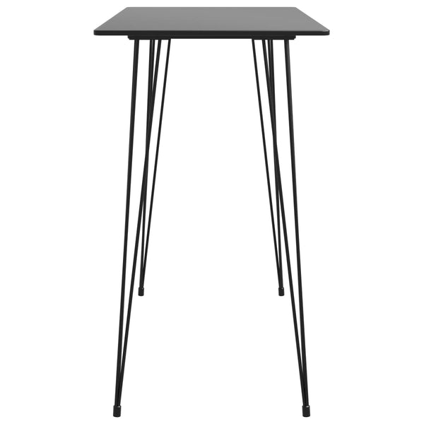 vidaXL 7-Piece Bar Set Black