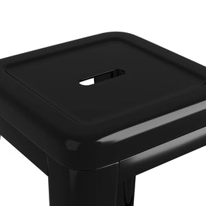 vidaXL 7-Piece Bar Set Black