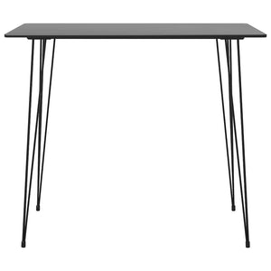 vidaXL 7-Piece Bar Set Black and White
