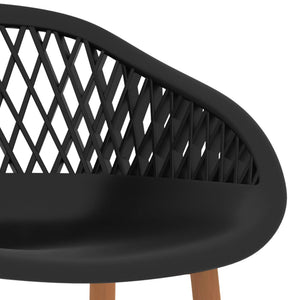vidaXL 7-Piece Bar Set Black