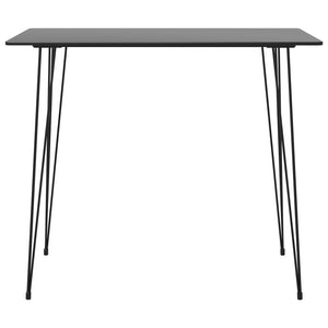 vidaXL 7-Piece Bar Set Black