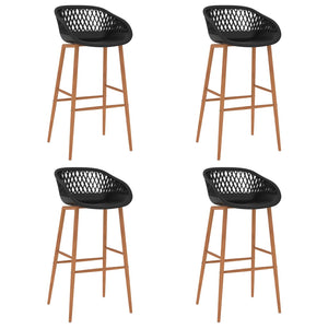 vidaXL 5-piece Bar Set White and Black