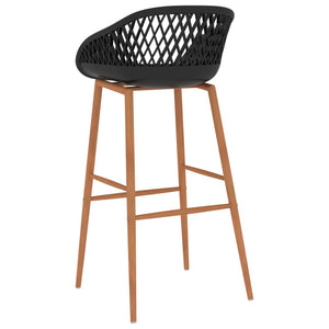 vidaXL 5-piece Bar Set White and Black