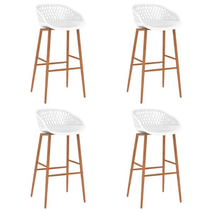 vidaXL 5-Piece Bar Set White