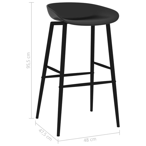vidaXL 5-piece Bar Set White and Black