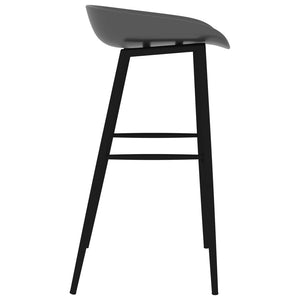 vidaXL 5-Piece Bar Set White and Grey