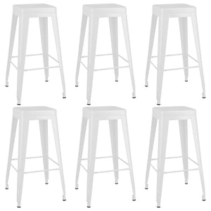 vidaXL 7-Piece Bar Set White
