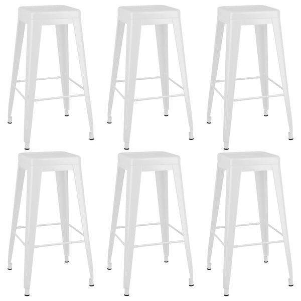 vidaXL 7-Piece Bar Set White