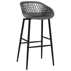 vidaXL 7-Piece Bar Set White and Grey