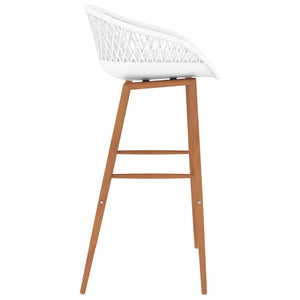 vidaXL 7-Piece Bar Set White