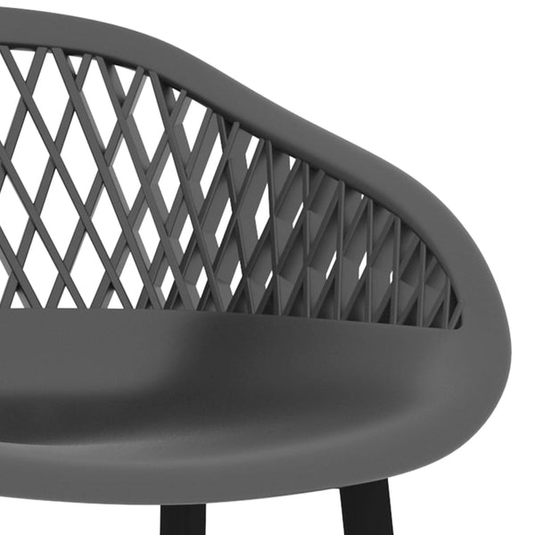 vidaXL 5-Piece Bar Set White and Grey