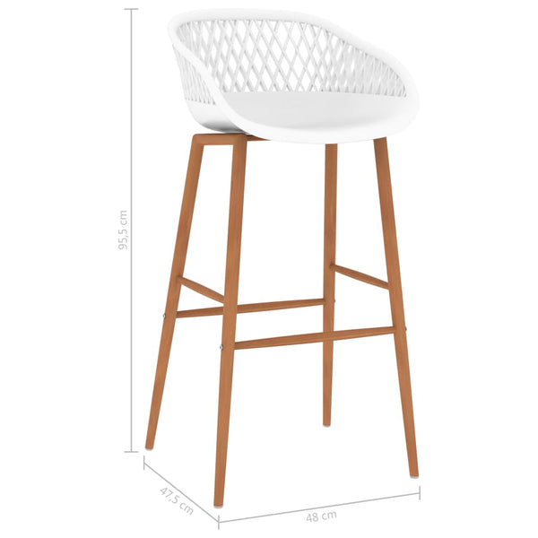 vidaXL 5-Piece Bar Set White