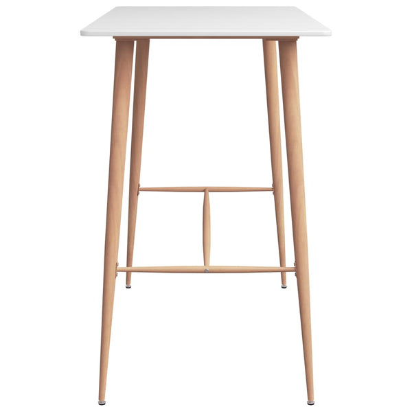 vidaXL 5-Piece Bar Set White and Grey