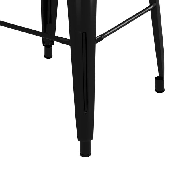 vidaXL 7-Piece Bar Set White and Black