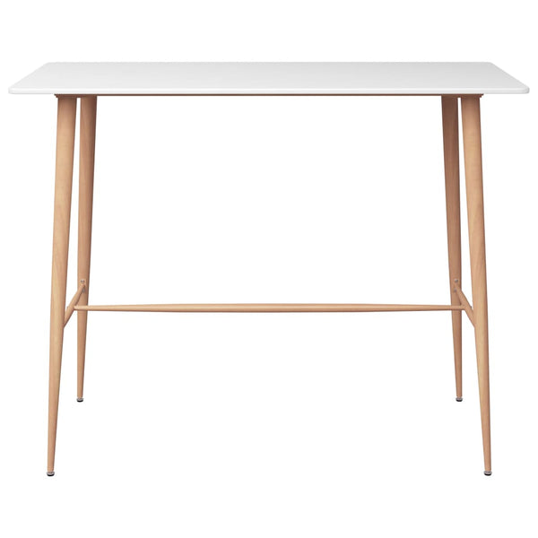 vidaXL 7-Piece Bar Set White