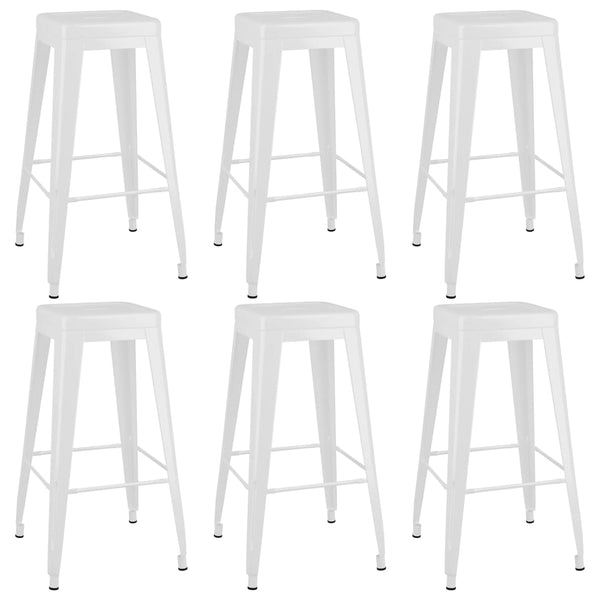vidaXL 7-Piece Bar Set White