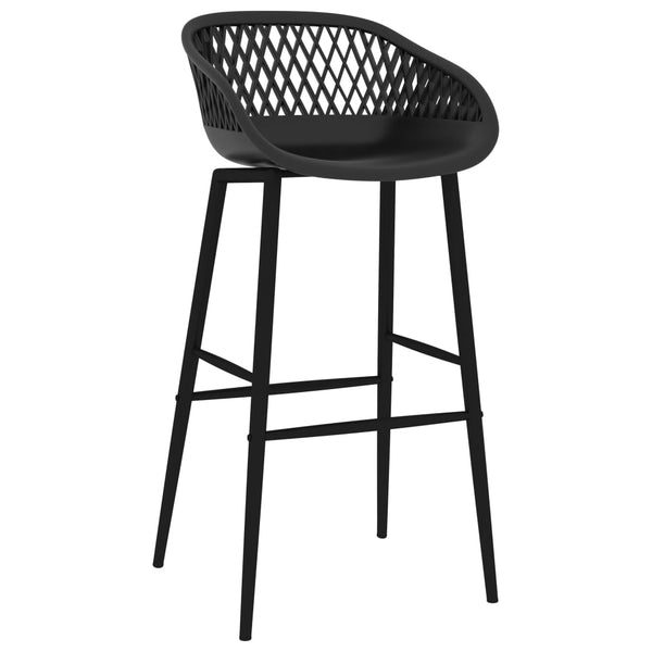 vidaXL 7-Piece Bar Set White and Black