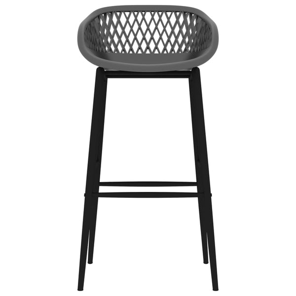 vidaXL 7-Piece Bar Set White and Grey