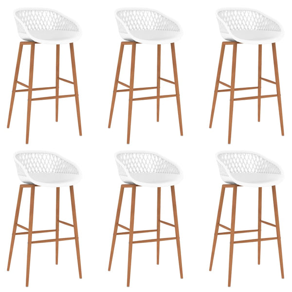vidaXL 7-Piece Bar Set White