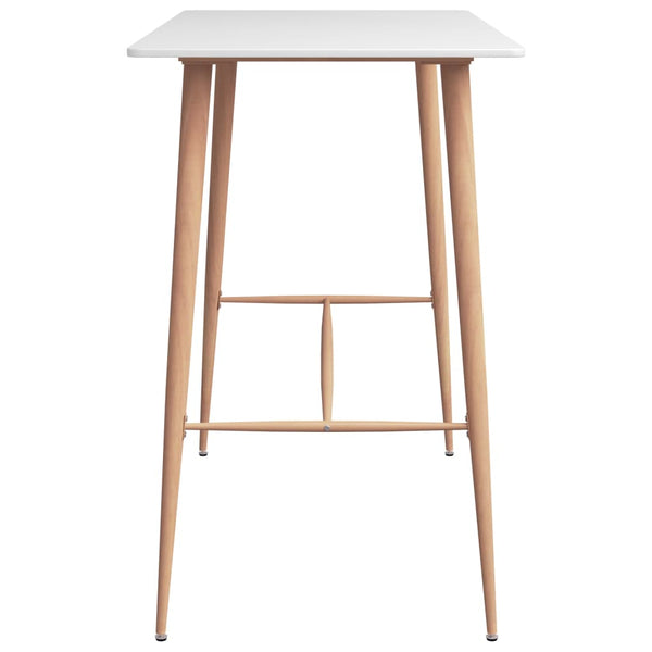 vidaXL 7-Piece Bar Set White and Grey