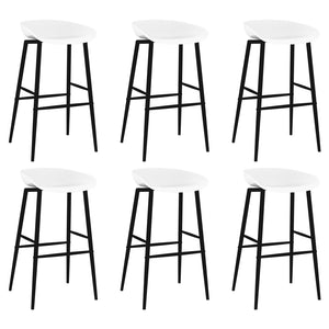 vidaXL 7-Piece Bar Set White