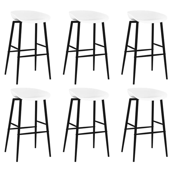 vidaXL 7-Piece Bar Set White