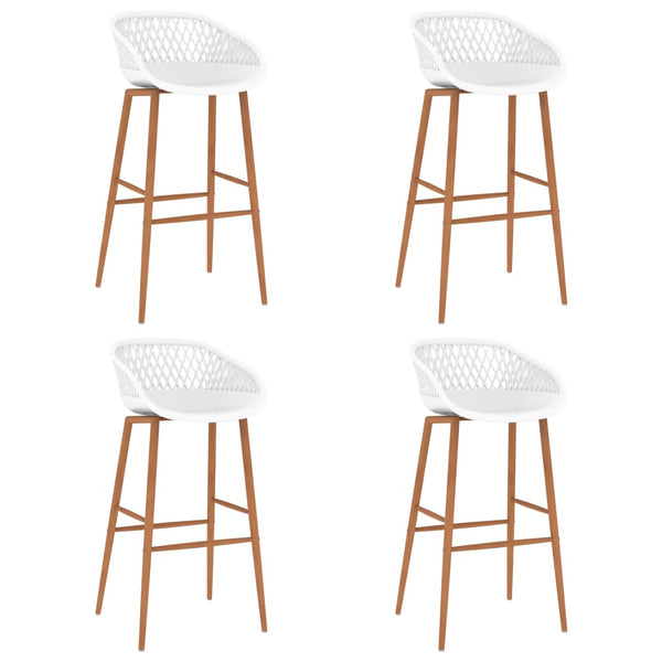 vidaXL 5-piece Bar Set Black and White