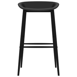 vidaXL 7-Piece Bar Set Black