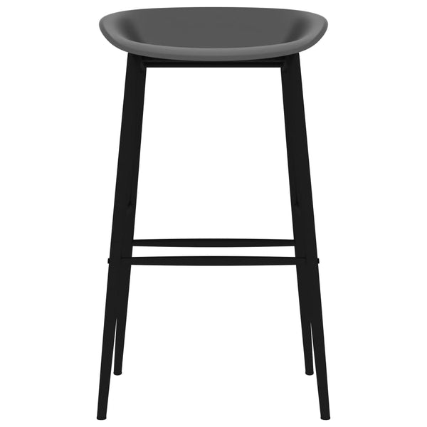 vidaXL 7-Piece Bar Set Black and Gray