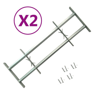 vidaXL Adjustable Window Security Bar Set for Windows 2 pcs. 700-1050 mm