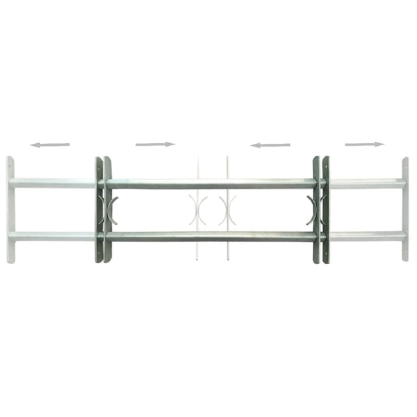 vidaXL Adjustable Window Security Bar Set for Windows 2 pcs. 700-1050 mm