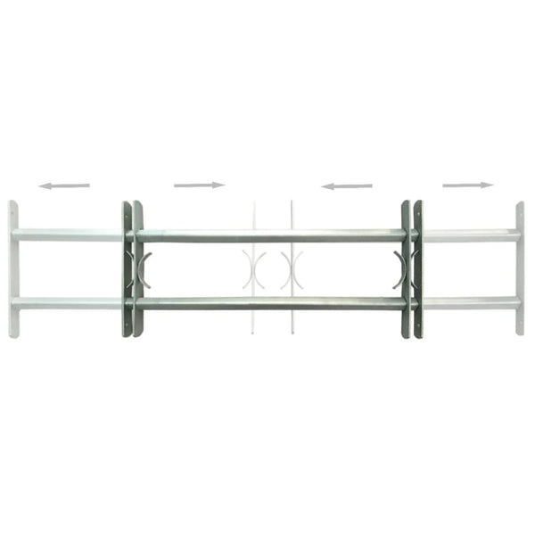 vidaXL Window Grilles Adjustable for Windows 2 pcs. 1000-1500 mm