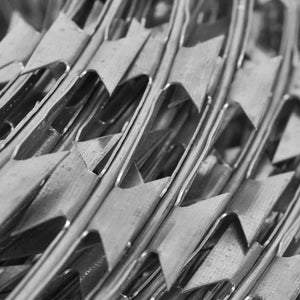 vidaXL Barbed Wire 2 pcs. Concertina Wire Galvanized Steel 100 m