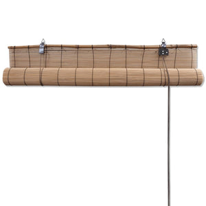 vidaXL Bamboo Roller Blinds 2 pcs 80x160 cm Brown
