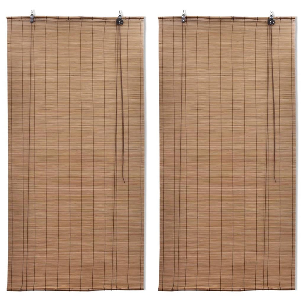 vidaXL Bamboo Blinds 2 pcs. 150x220 cm Brown