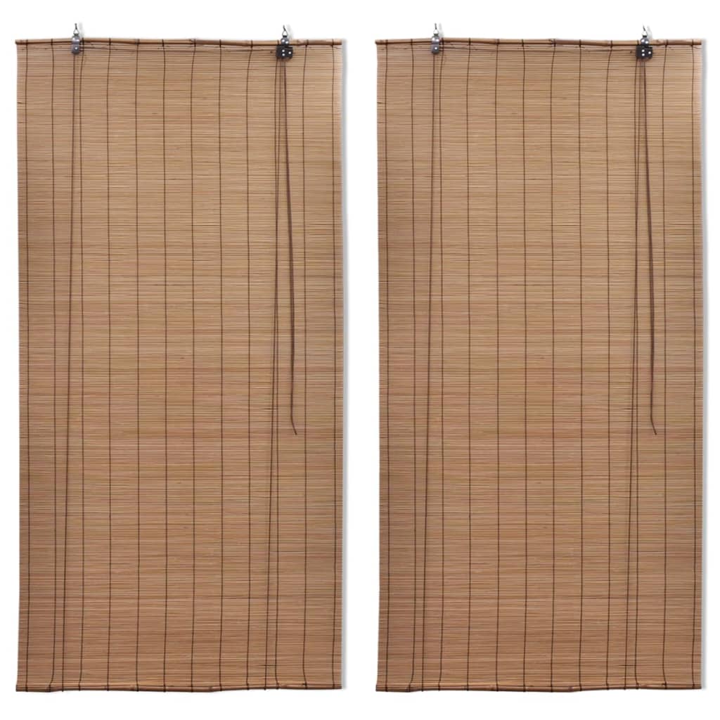 vidaXL Bamboo Blinds 2 pcs. 150x220 cm Brown