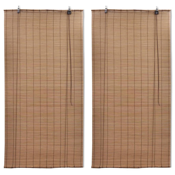 vidaXL Bamboo Blinds 2 pcs. 150x220 cm Brown