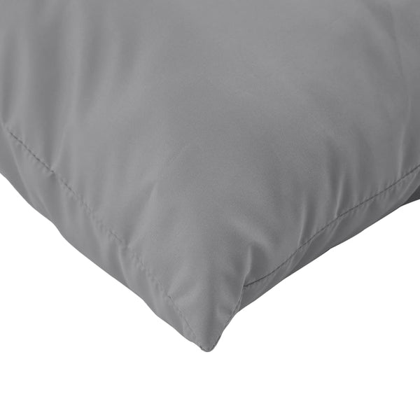 Zierkissen 4 Stk. Grau 50x50 cm Stoff