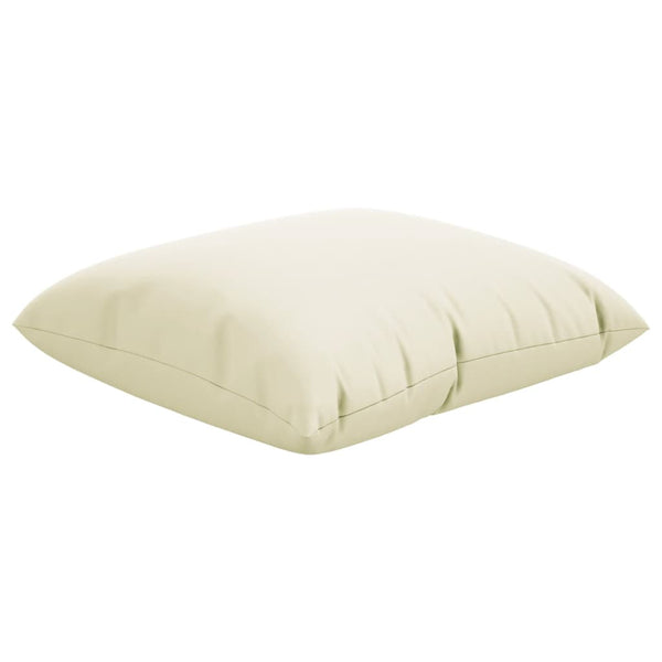 Zierkissen 4 Stk. Creme 50x50 cm Stoff