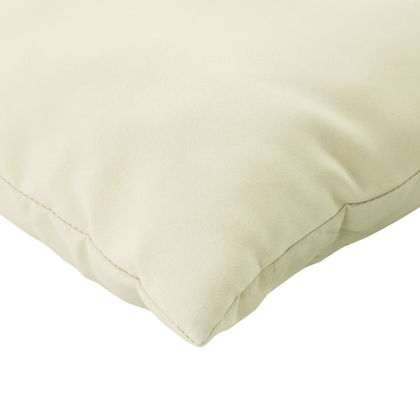 Zierkissen 4 Stk. Creme 50x50 cm Stoff