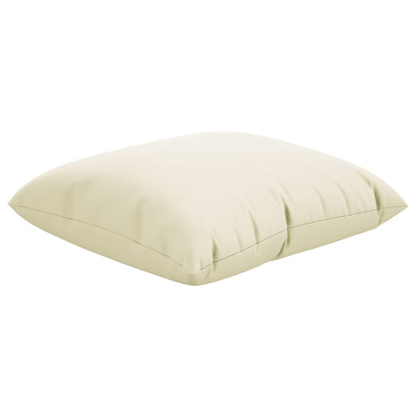 Zierkissen 4 Stk. Creme 60x60 cm Stoff