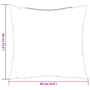 Zierkissen 4 Stk. Creme 60x60 cm Stoff